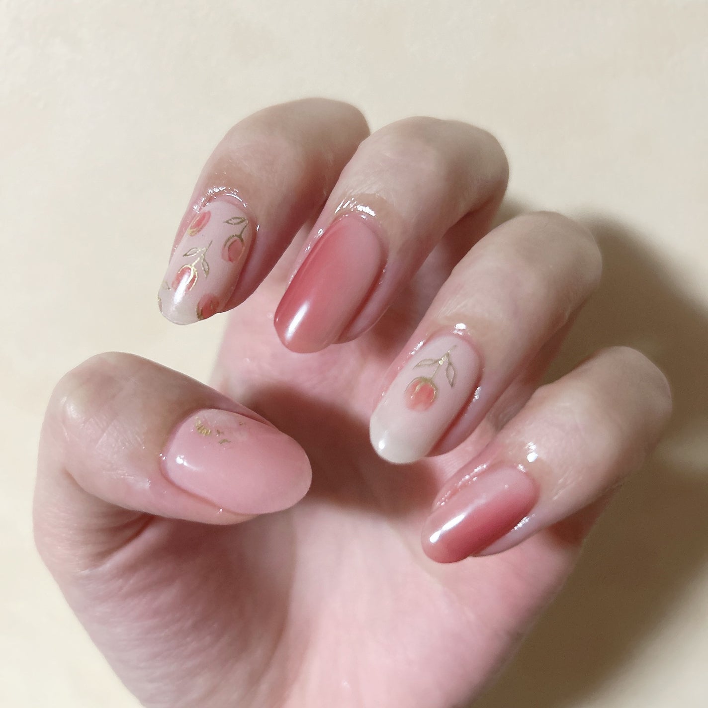 セミキュアジェルネイル(ハンド)/ohora/ネイルシールを使ったクチコミ(1枚目)