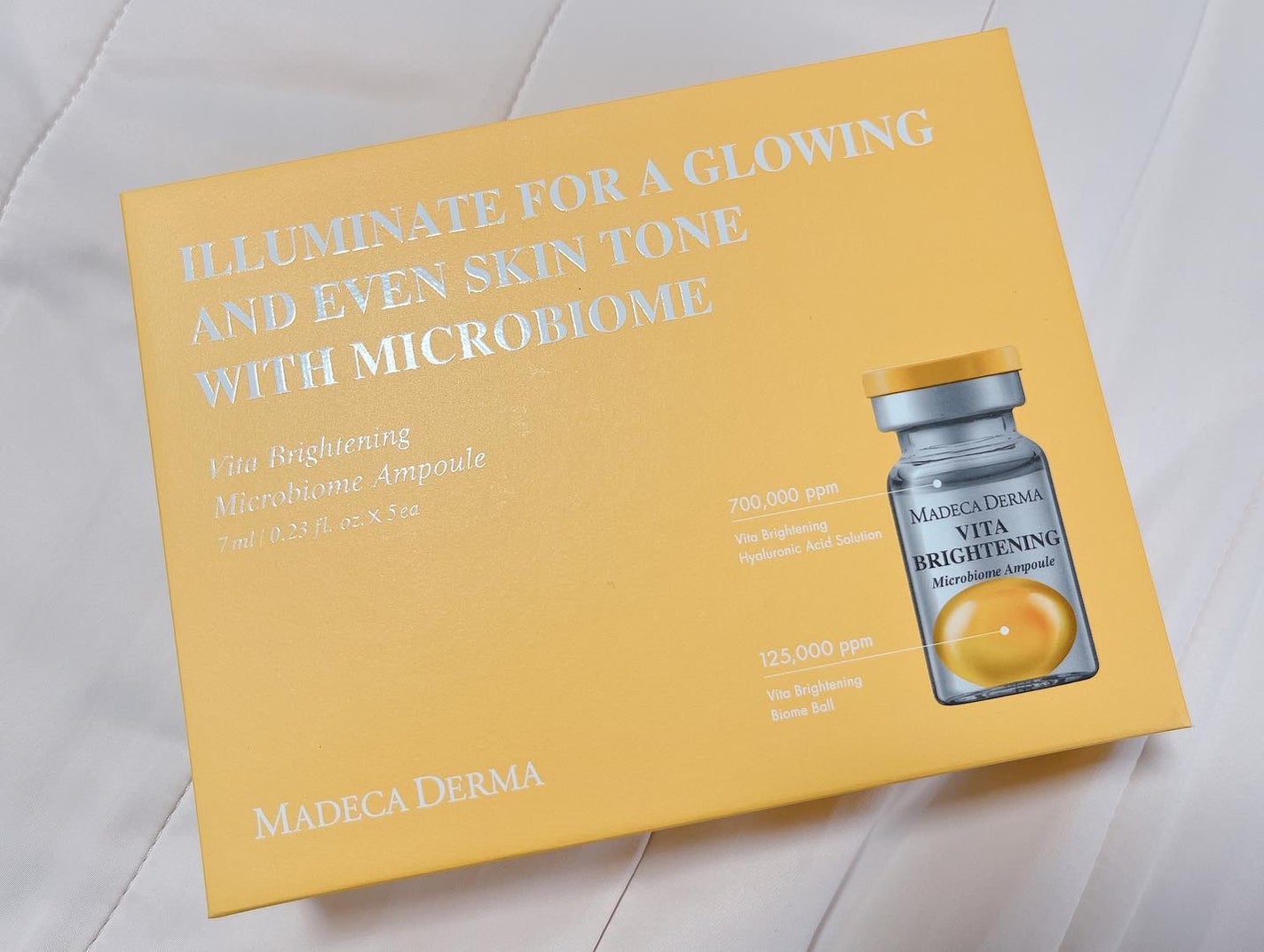 ビタブライトニング マイクロバイオームアンプル/マデカダーマ/美容液を使ったクチコミ(6枚目)