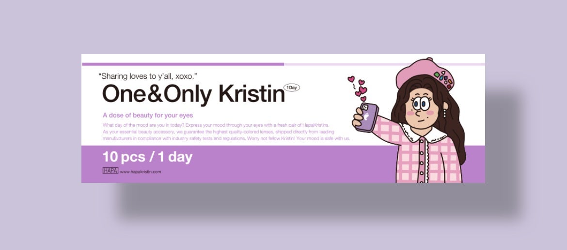 One & Only Kristin/Hapa kristin/カラーコンタクトレンズを使ったクチコミ(1枚目)