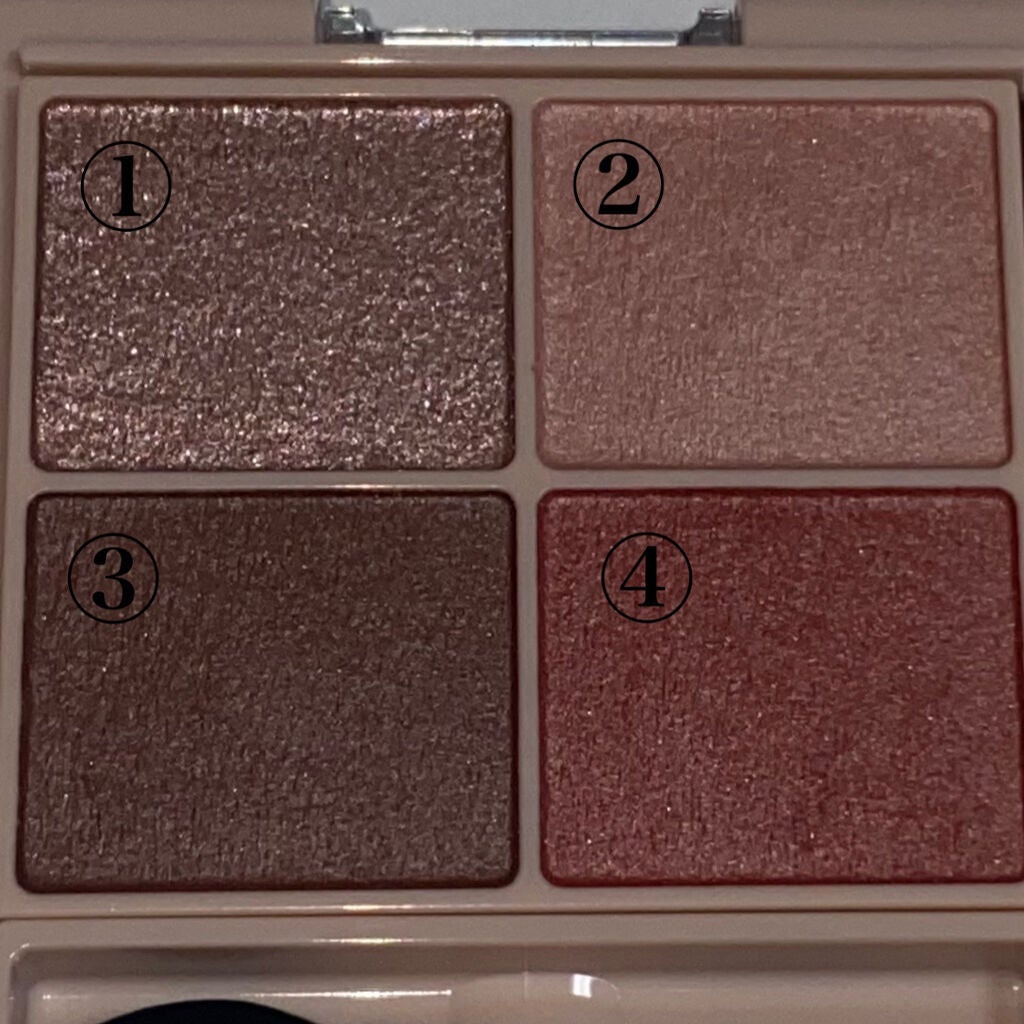 シルキースフレアイズ(マットタイプ)/キャンメイク/アイシャドウパレットを使ったクチコミ(2枚目)