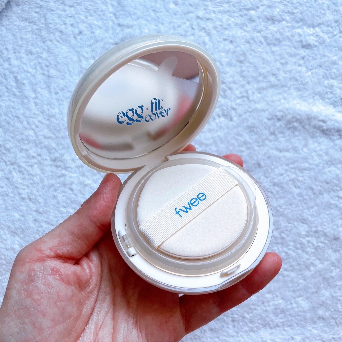 フィー クッションエッグフィットカバー/fwee/クッションファンデーションを使ったクチコミ(3枚目)