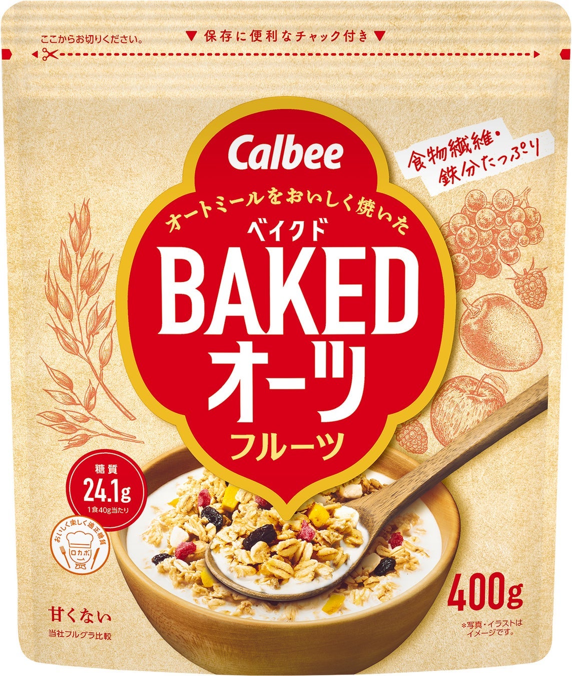 ベイクドオーツ フルーツ 400g
