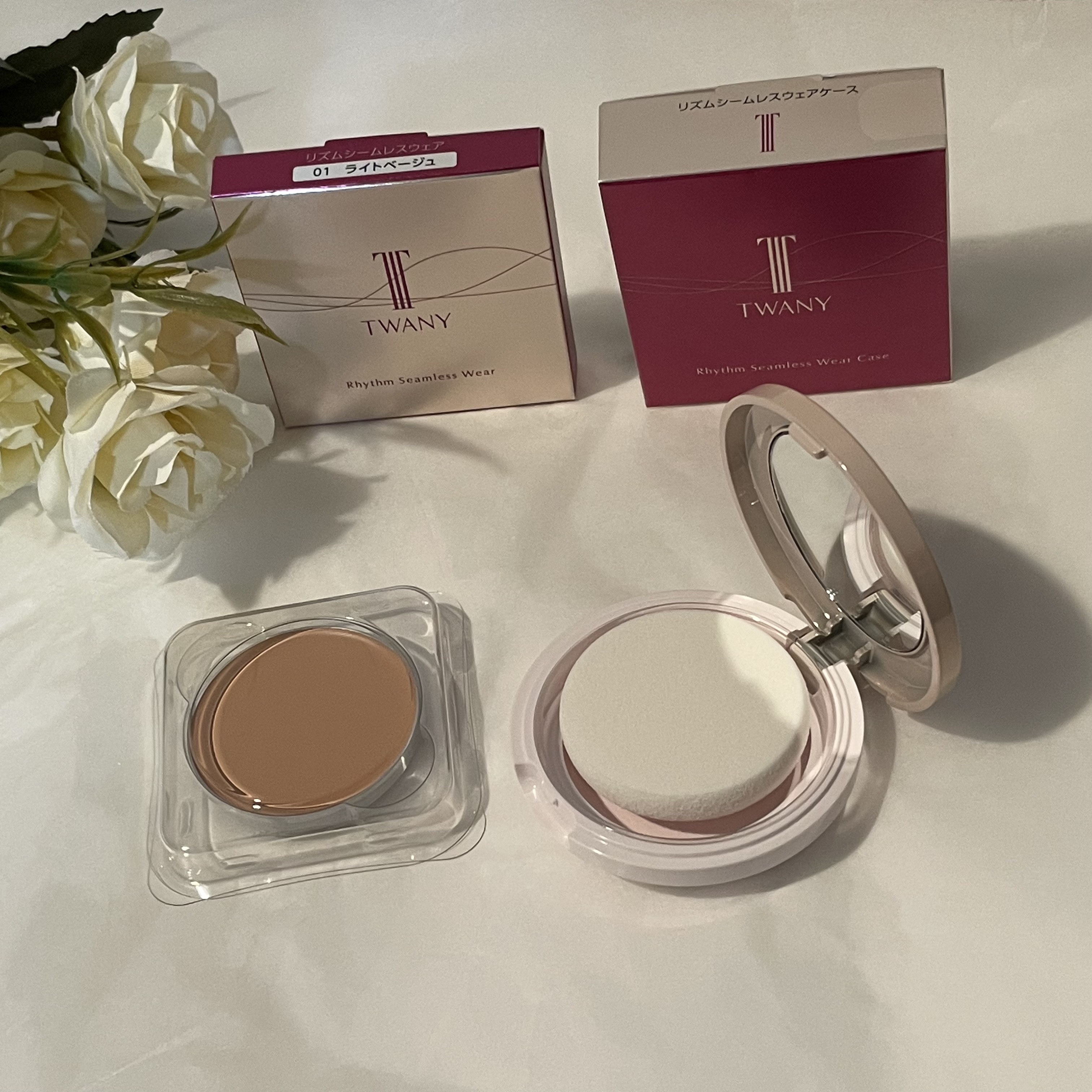 リズムシームレスウェア 01 ライトベージュ/TWANY/化粧下地を使ったクチコミ（2枚目）