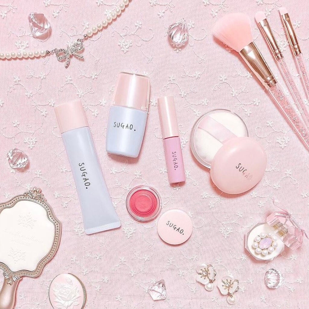 saya フォロバします on LIPS 「SUGAOで透明感メイク☺️🎀*⑅パステルカラーのキュートなパ..」(1枚目)