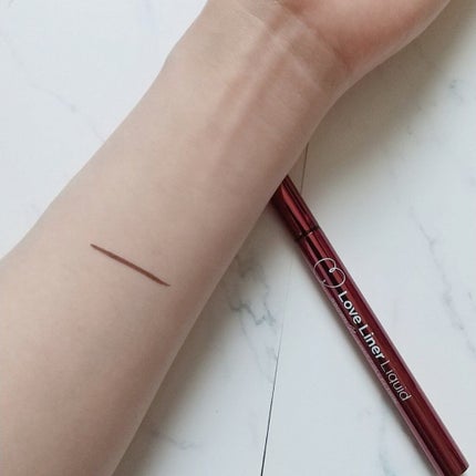 ラブ・ライナー リキッドアイライナー ブラウンニュアンスコレクション ラズベリーモカブラウン/ラブ・ライナー/リキッドアイライナーを使ったクチコミ(2枚目)