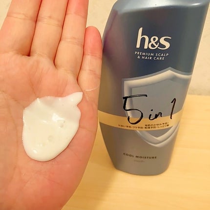 5in1クールモイスチャーシャンプー/コンディショナー/h&s/市販シャンプーを使ったクチコミ(4枚目)