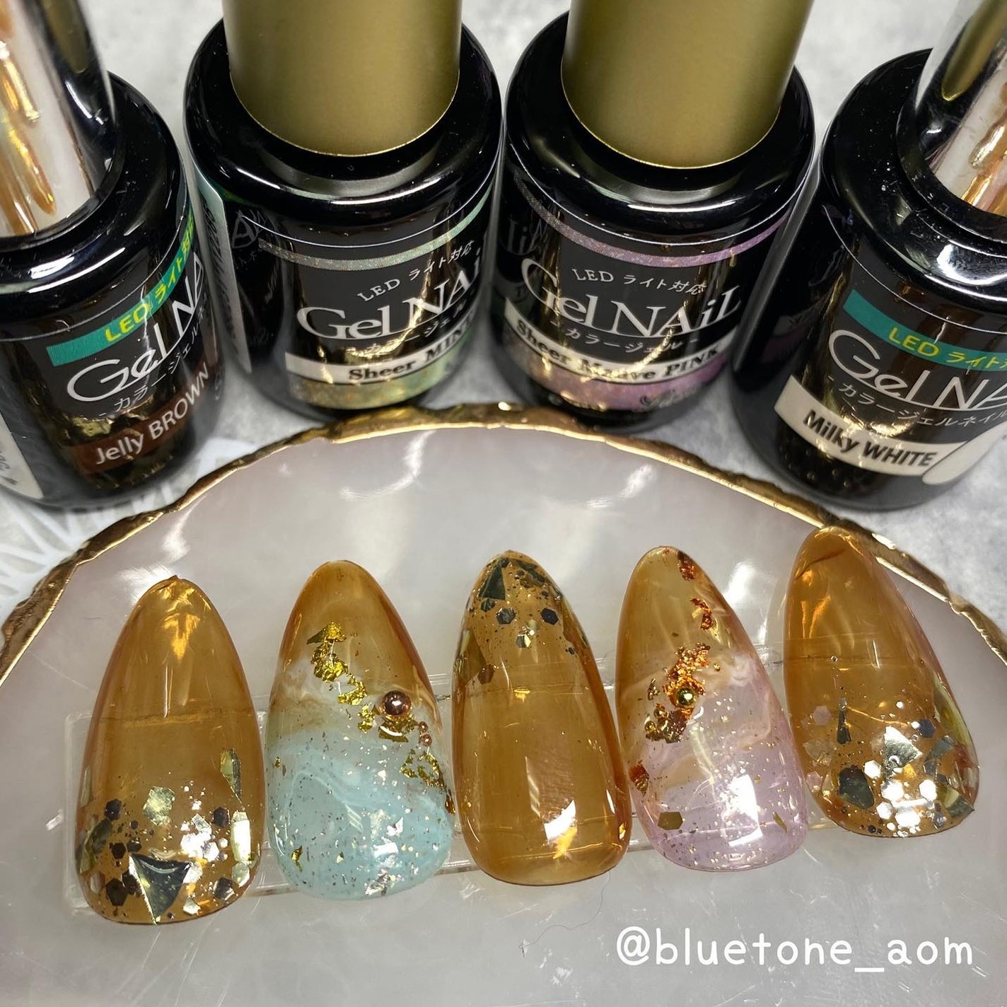 ジェルネイル(ライト対応)/セリア/ジェルネイルを使ったクチコミ(4枚目)