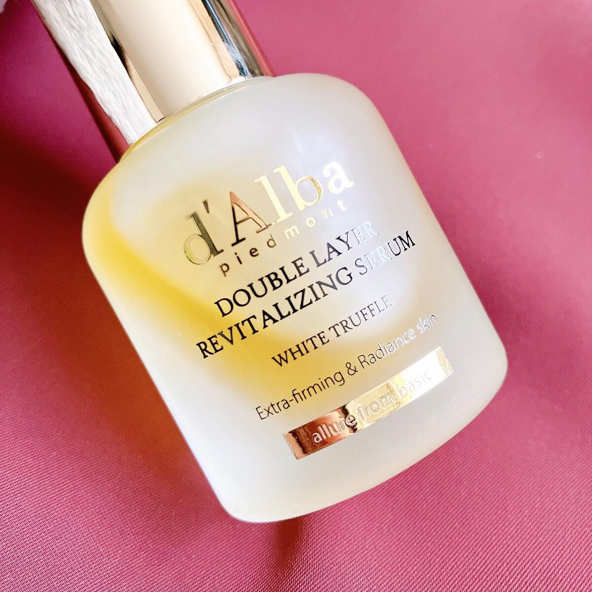 ホワイトトリュフダブルレイヤーリバイタライジングセラム/ダルバ/美容液を使ったクチコミ(2枚目)
