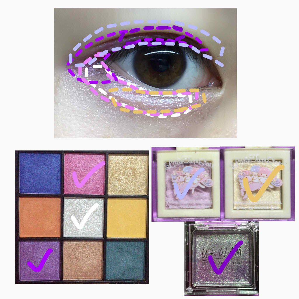 UR GLAM POWDER EYESHADOW/U R GLAM/単色アイシャドウを使ったクチコミ(3枚目)