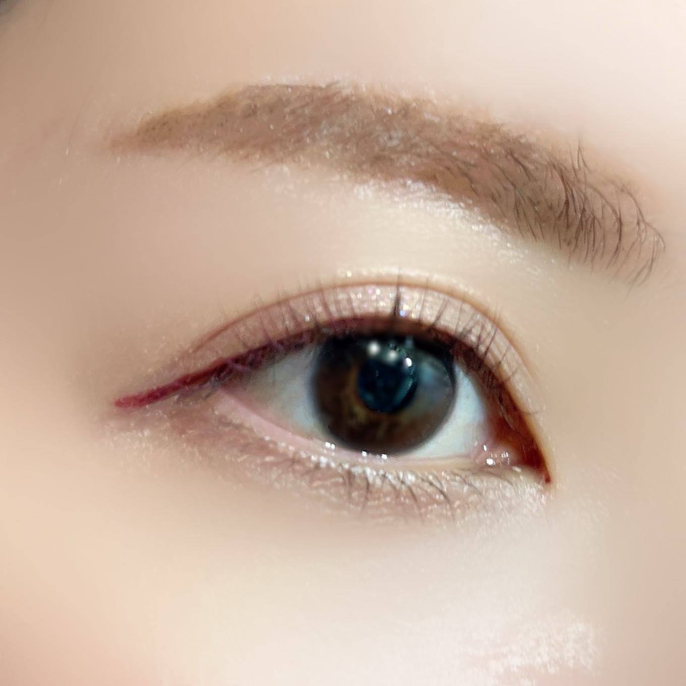 フラッシュクリエイター EX10 Pink Abyss/LUNASOL/リキッドアイライナーを使ったクチコミ（3枚目）