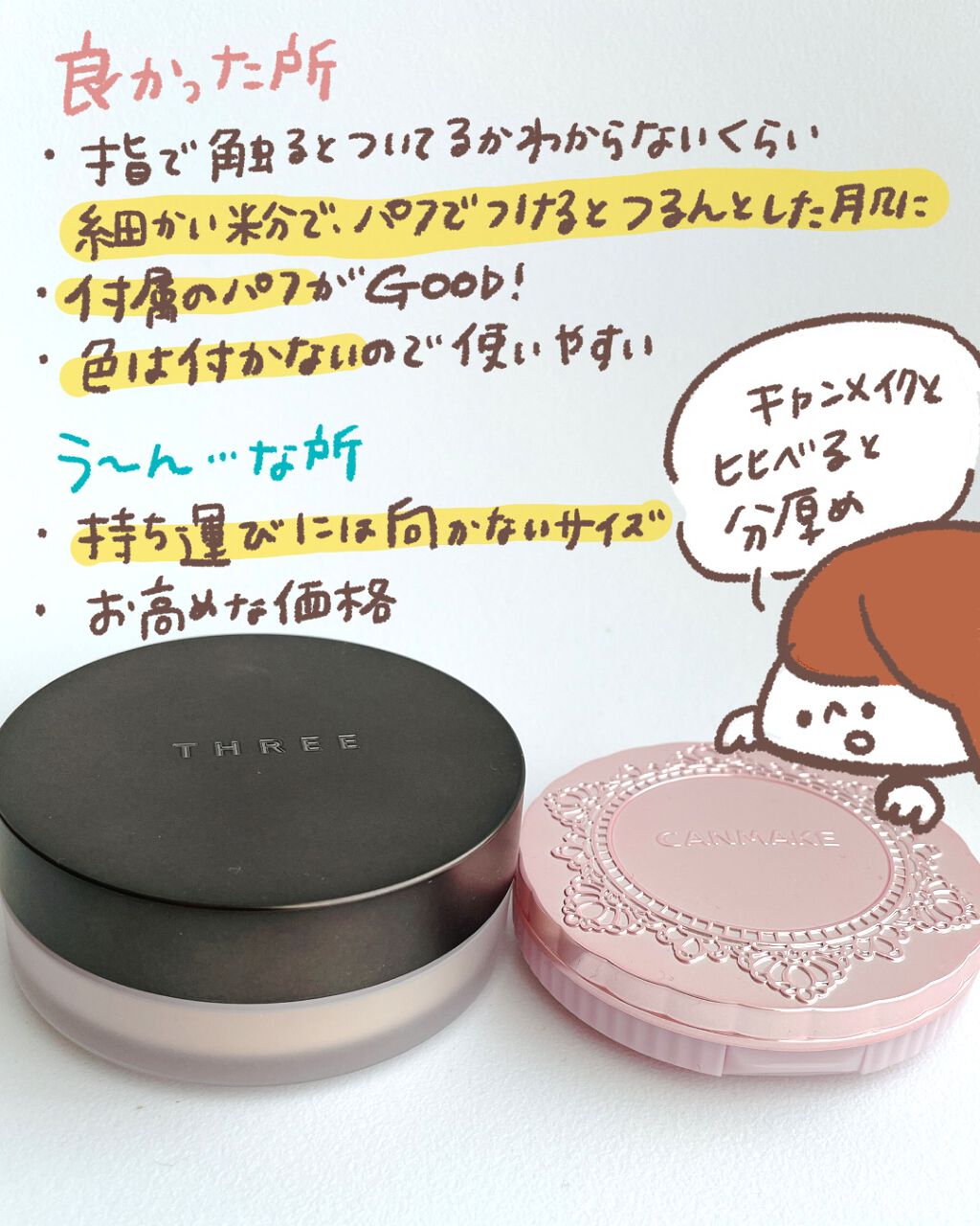 アドバンスドエシリアルスムースオペレーター ルースパウダー/THREE/ルースパウダーを使ったクチコミ(4枚目)