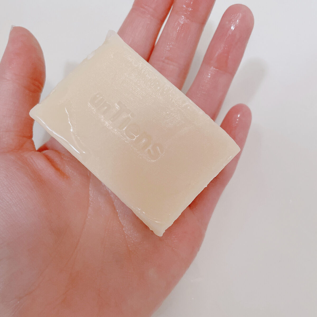 手作り洗顔石鹸 アンティアン クイーン オブ ソープ 「ラベンダーハニー」/アンティアン/洗顔石鹸を使ったクチコミ（3枚目）