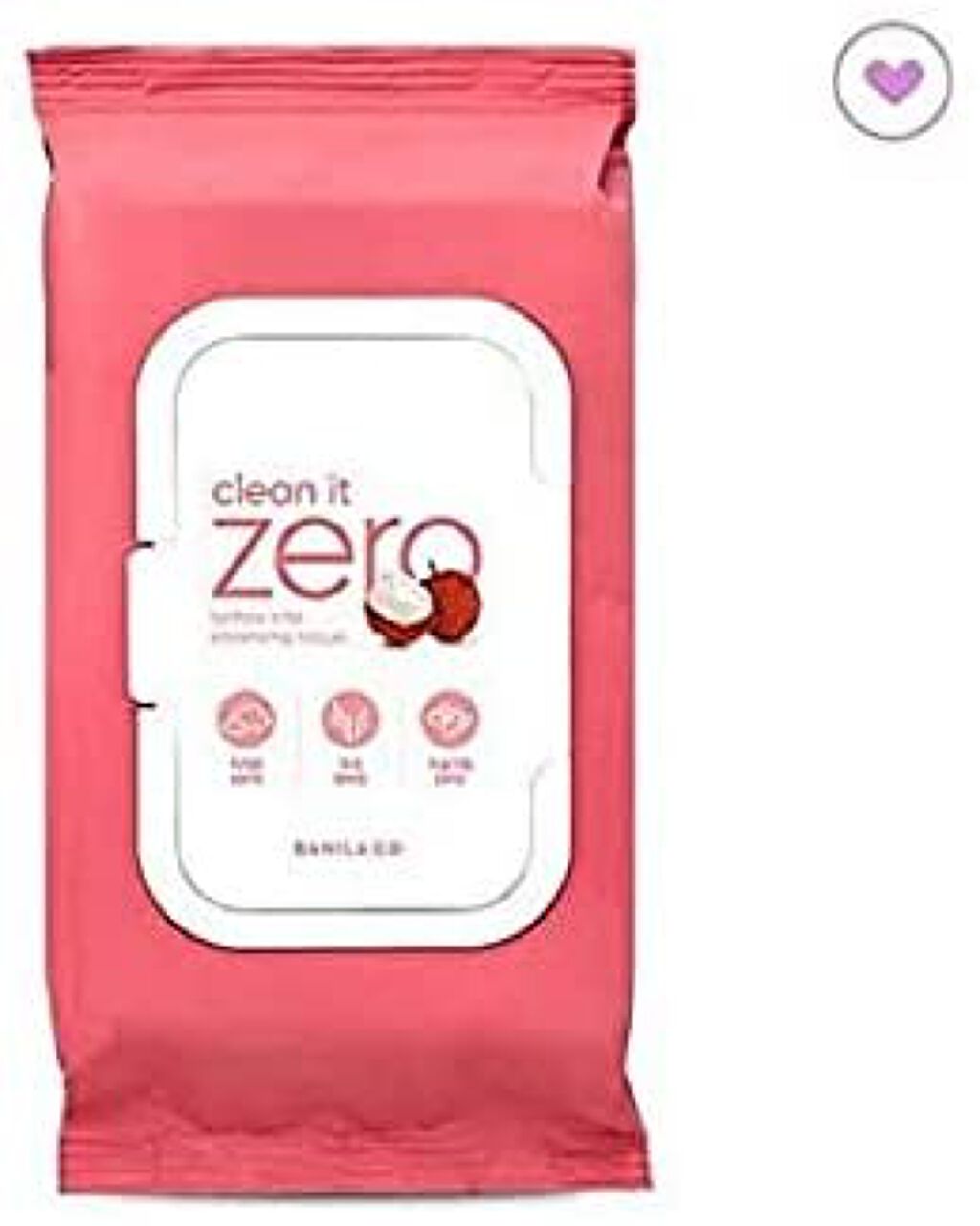 クリーン イット ゼロ ライチ ヴィータ クレンジング ティッシュ BANILA CO