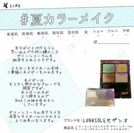 シアーコントラストアイズ/LUNASOL/アイシャドウパレットを使ったクチコミ(3枚目)