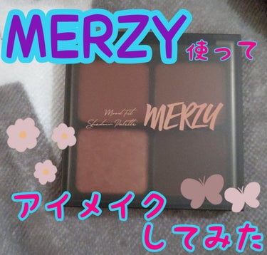 Qoo10で購入をした「MERZY」の【ムードフィットシャドウパレット】のJoyful Coralを使ってアイメイクしてみました🥰

ふんわり色づく４色パレット。
左下以外3色はマットなので、ラメなしで