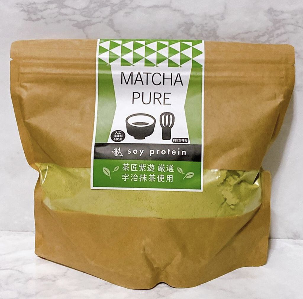 MATCHA PURE(プロテインパウダー)/ピュアパートナー/ソイプロテインを使ったクチコミ(1枚目)
