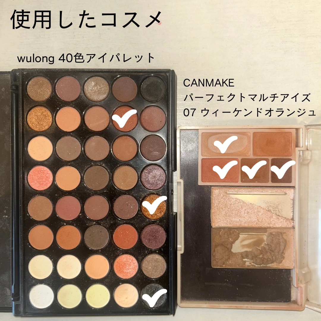 パーフェクトマルチアイズ/キャンメイク/アイシャドウパレットを使ったクチコミ（2枚目）