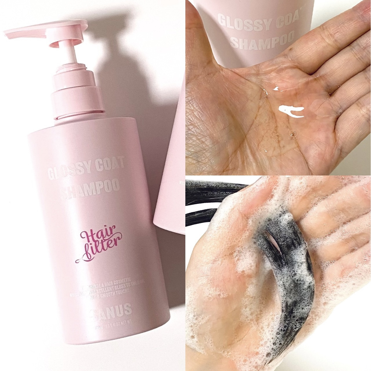 GLOSSY COAT SHAMPOO / TREATMENT/SANUS HAIR FILTER/市販シャンプーを使ったクチコミ（2枚目）