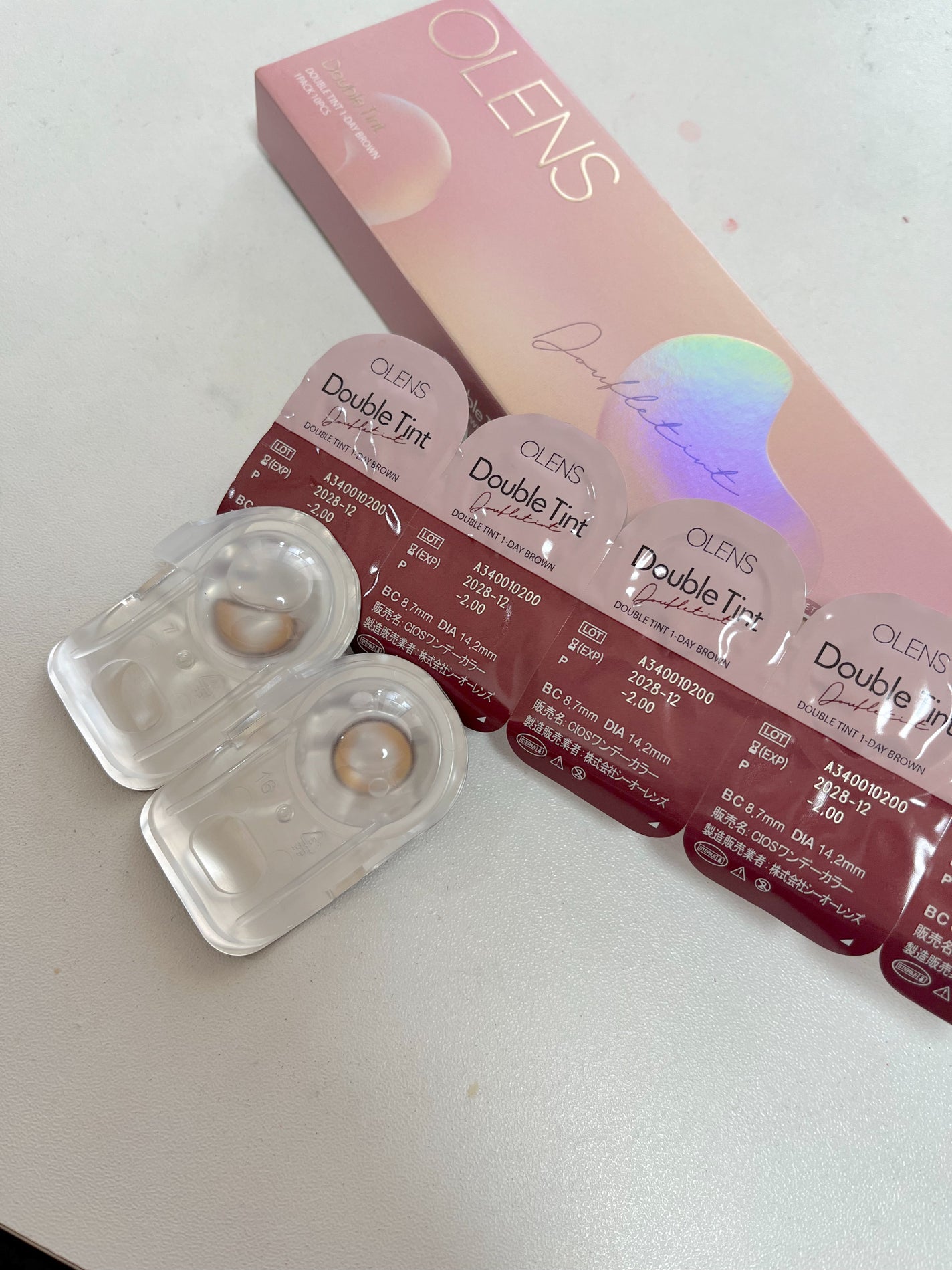 Double Tint 1day/OLENS/カラーコンタクトレンズを使ったクチコミ(2枚目)