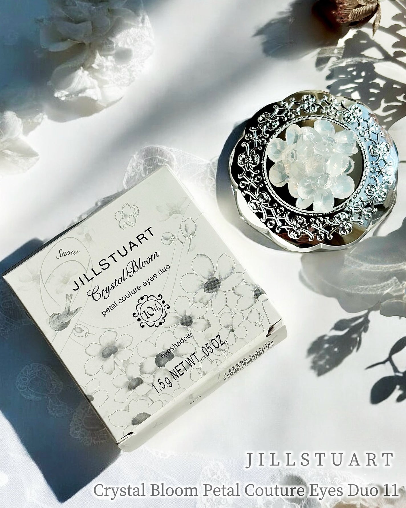 ジルスチュアート クリスタルブルーム ペタルクチュールアイズ デュオ/JILL STUART/アイシャドウパレットを使ったクチコミ(2枚目)