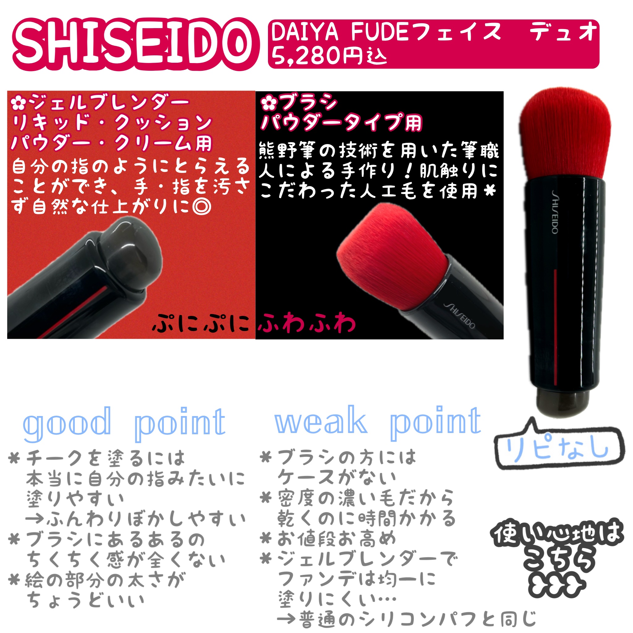 【未使用品】資生堂　花椿　フェイスブラシ　マルチフェイスブラシ　フェイスデュオ 楽天市場】SHISEIDO Makeup 資生堂 メーキャップ HANATSUBAKI