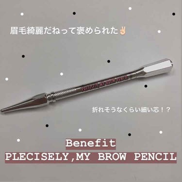 ベネフィット precisely,my brow pencilのクチコミ「眉毛綺麗だね〜って褒められることが多くなったそのきっかけは？？


今回紹介するのは
★Ben.....」（1枚目）