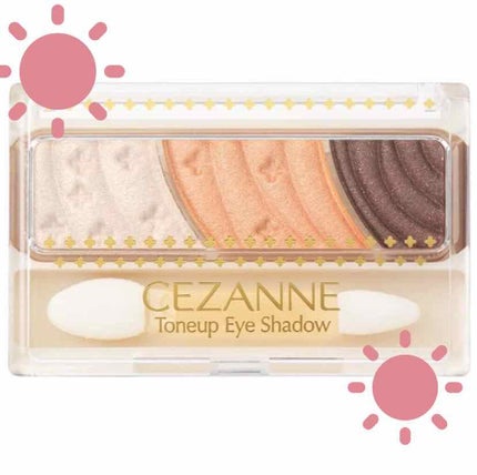 トーンアップアイシャドウ/CEZANNE/アイシャドウパレットを使ったクチコミ(1枚目)