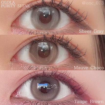 ピュアリティーシャイン マンスリー シアーグレー/OLOLA/カラーコンタクトレンズを使ったクチコミ(1枚目)