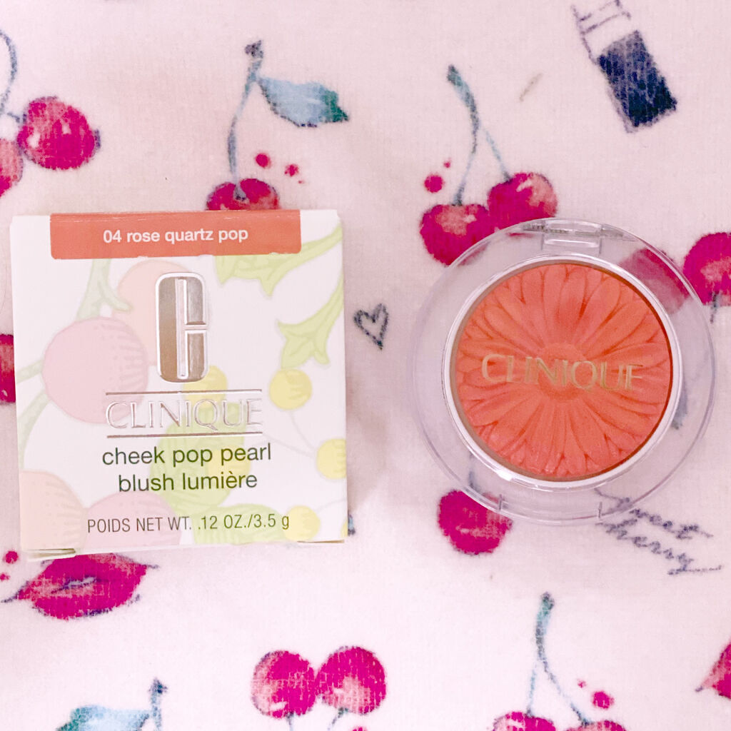 チーク ポップ パール 04 ローズ クォーツ ポップ/CLINIQUE/パウダーチークを使ったクチコミ（1枚目）