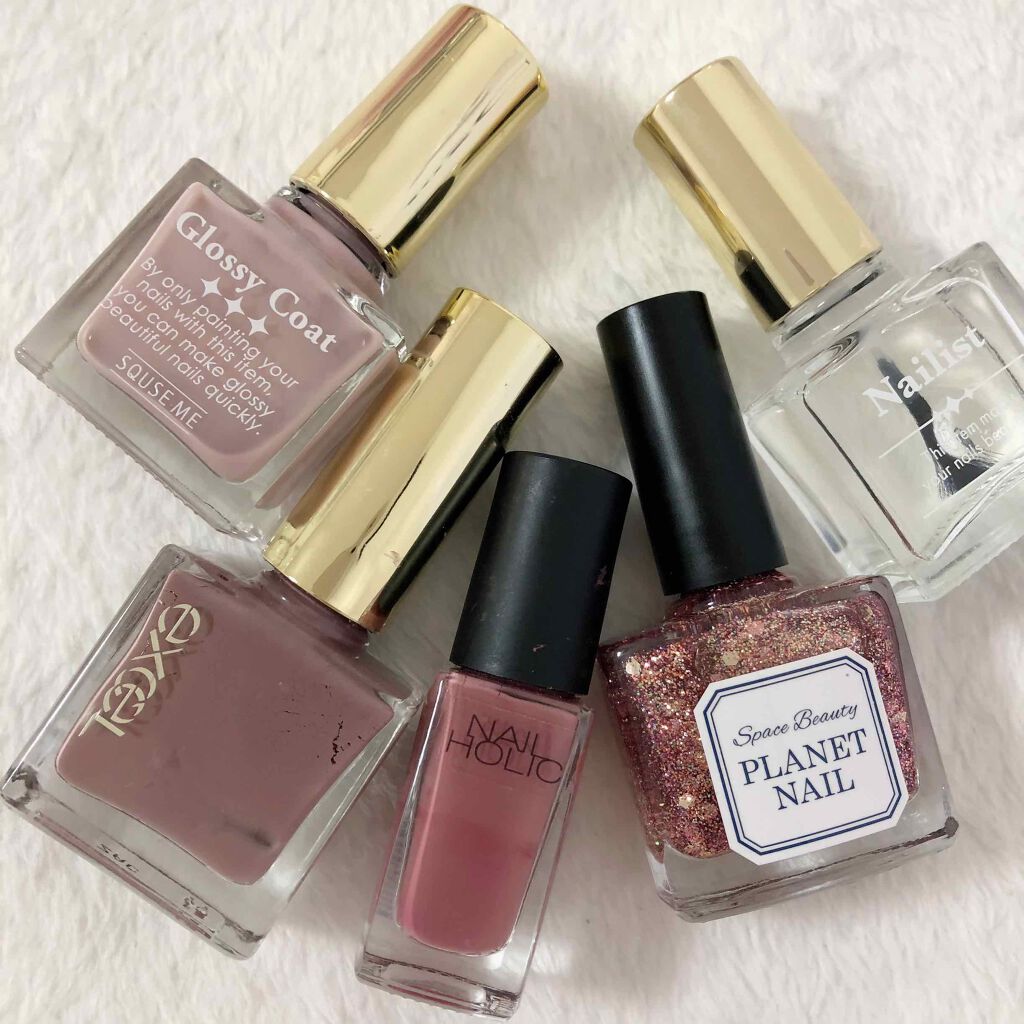 グロッシーコート/スキューズミー/オールインワンネイルを使ったクチコミ(2枚目)