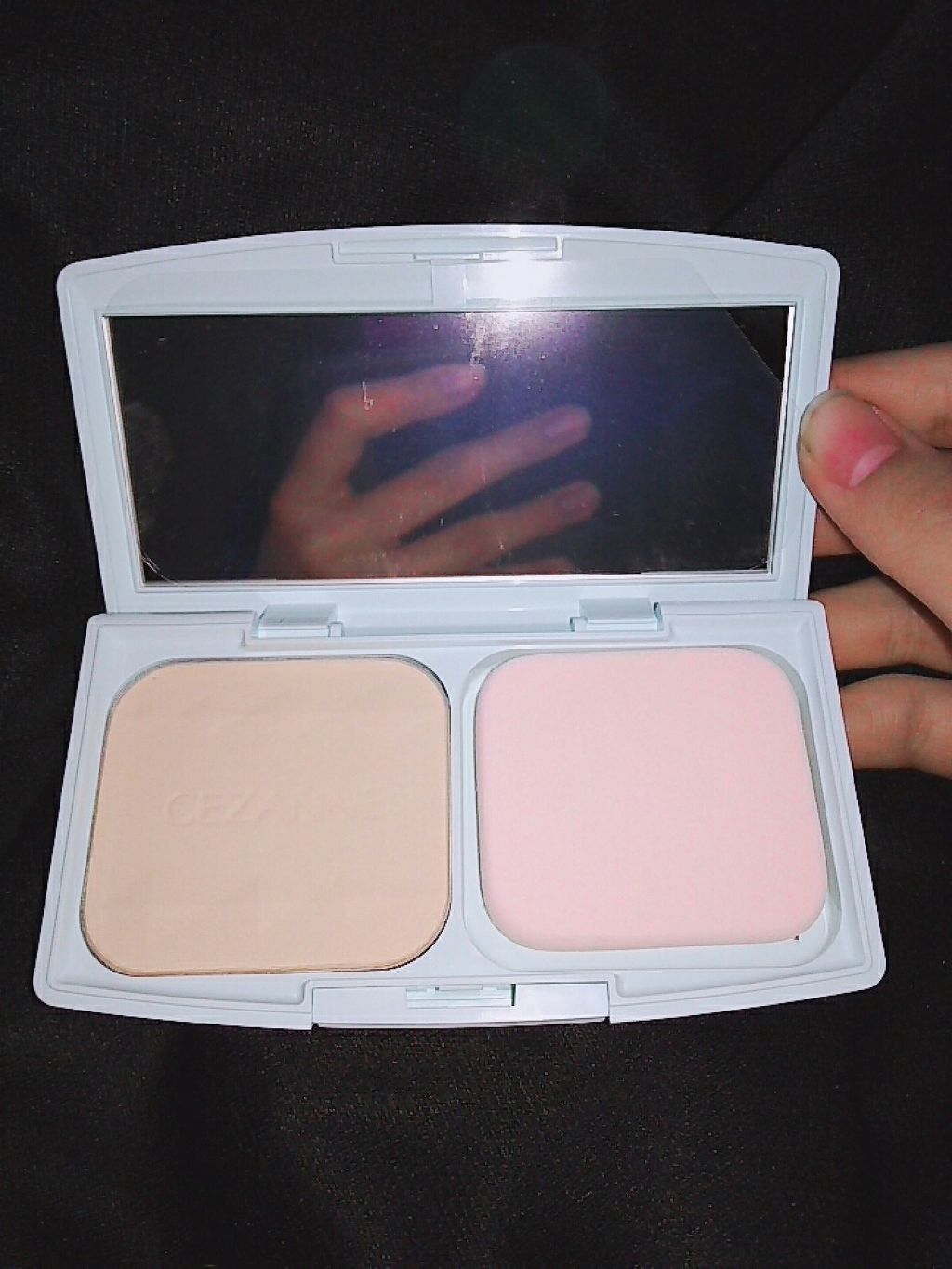 UVファンデーション EXプラス/CEZANNE/パウダーファンデーションを使ったクチコミ(2枚目)