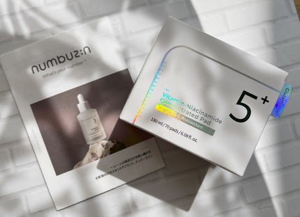 5番 白玉グルタチオンCフィルムパッド/numbuzin/トナーパッドを使ったクチコミ(1枚目)