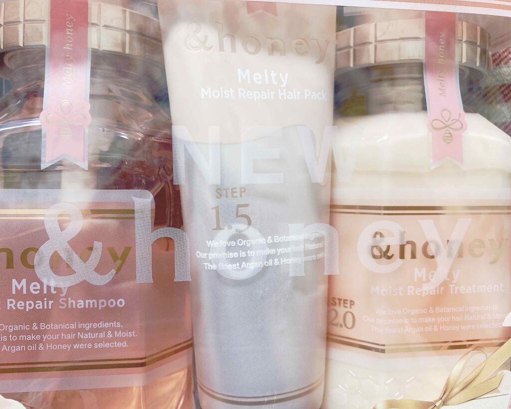&honey Melty モイストリペア シャンプー1.0／モイストリペア ヘアトリートメント2.0/&honey/市販シャンプーを使ったクチコミ（1枚目）