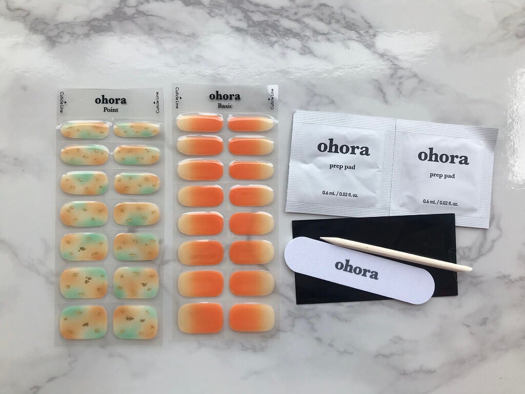 セミキュアジェルネイル(ハンド)/ohora/ネイルシールを使ったクチコミ(3枚目)