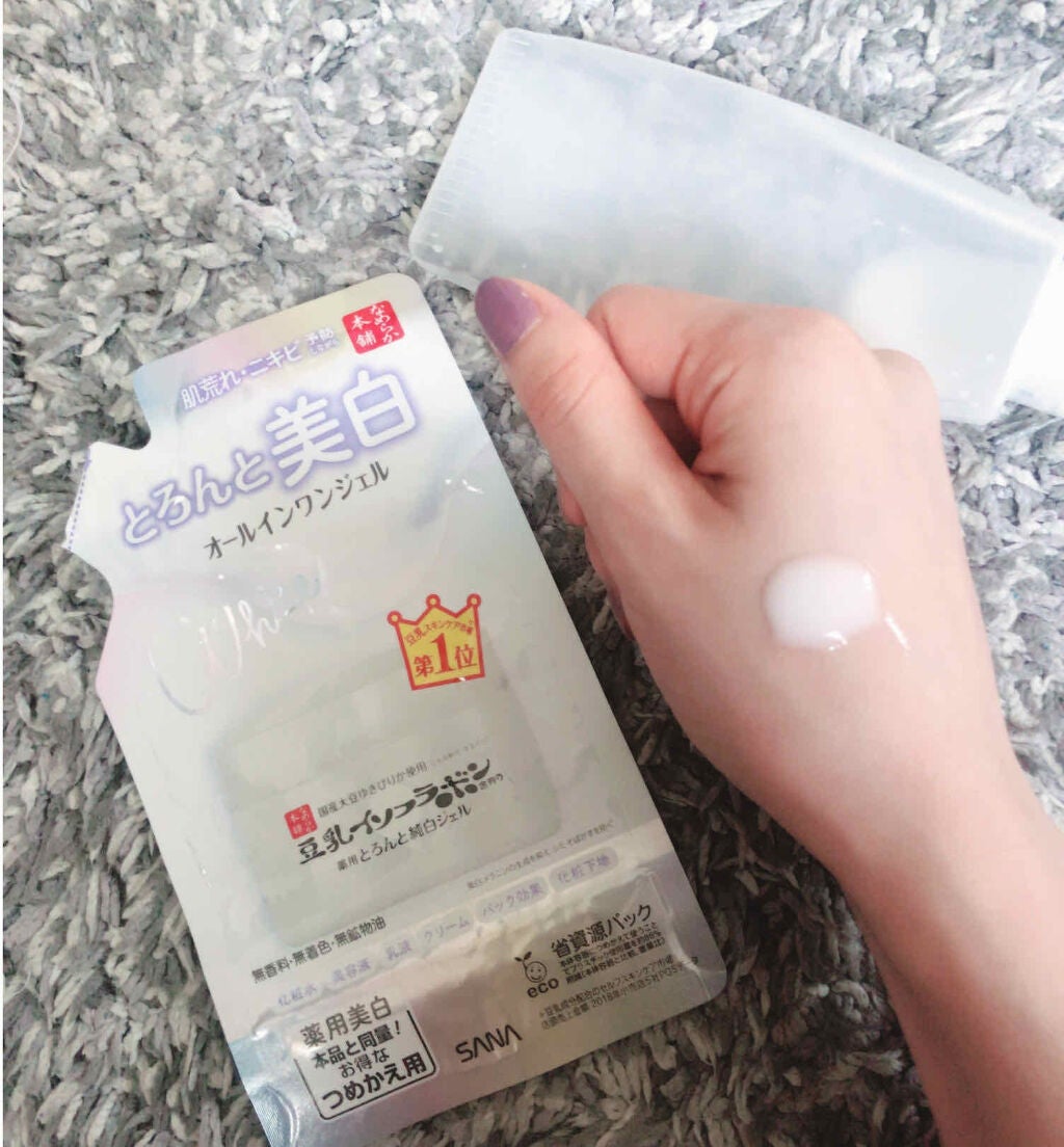 とろんと濃ジェル 薬用美白 N/なめらか本舗/オールインワン化粧品を使ったクチコミ(1枚目)