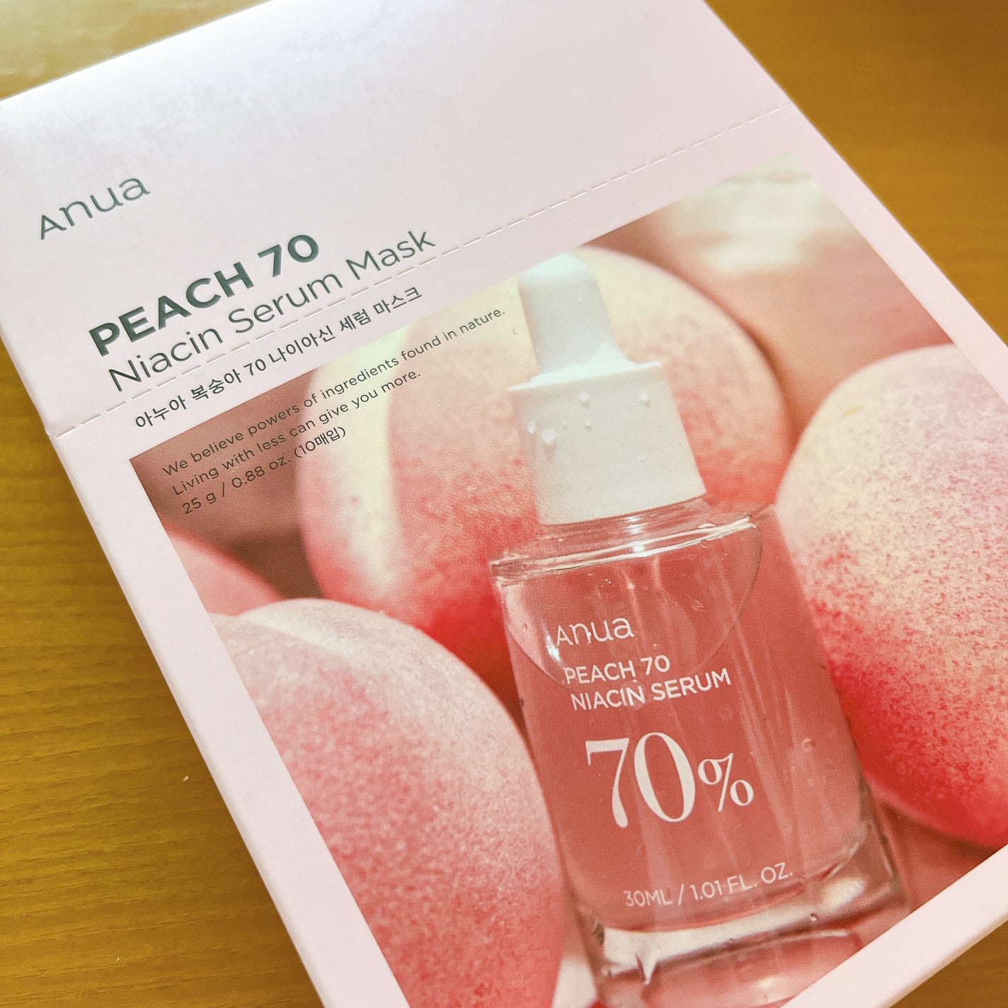 桃70%ナイアシンシートマスク/Anua/シートマスク・パックを使ったクチコミ(1枚目)