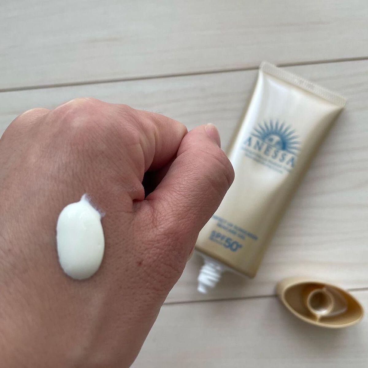 パーフェクトUV スキンケアジェル N/アネッサ/日焼け止め・UVケアを使ったクチコミ(2枚目)