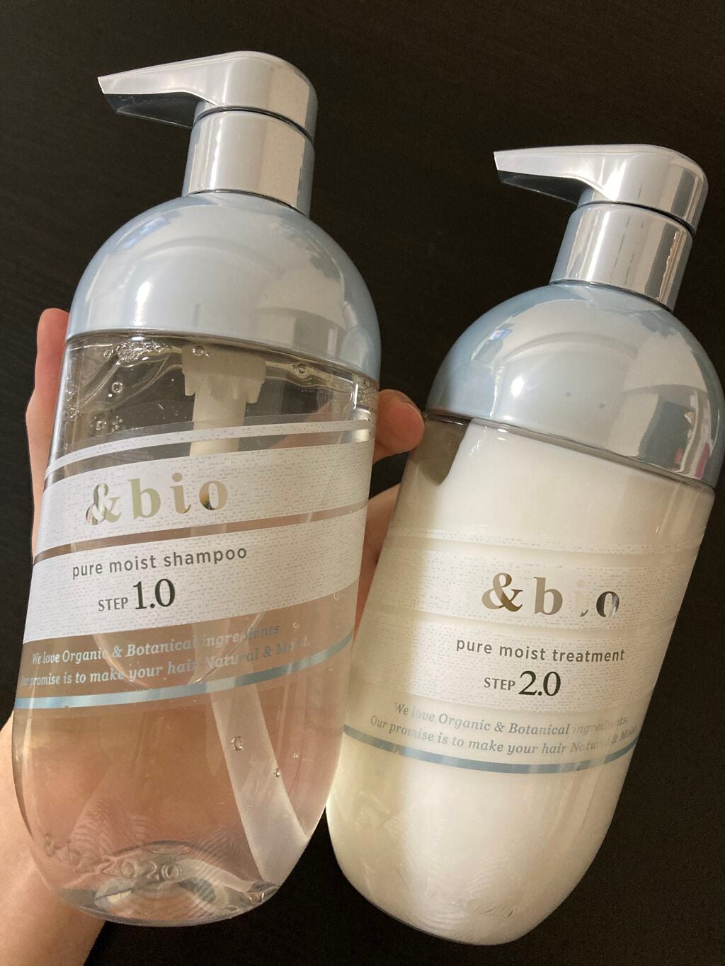 ピュアモイスト シャンプー 1.0/ヘアトリートメント 2.0/&bio/市販シャンプーを使ったクチコミ(1枚目)