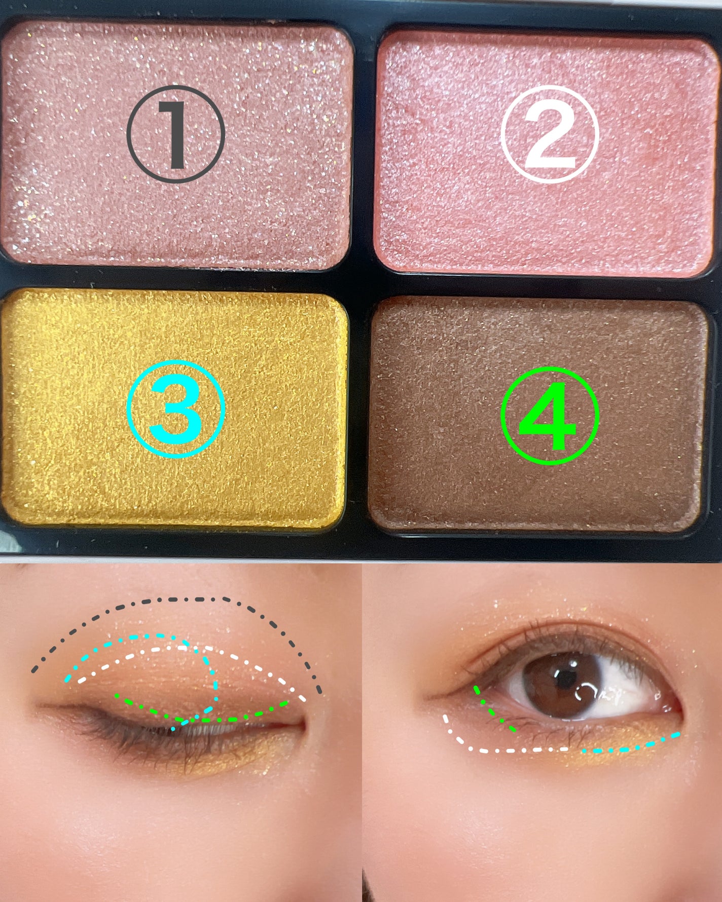 ニュアンスカラーアイズ/Enamor/アイシャドウパレットを使ったクチコミ(5枚目)