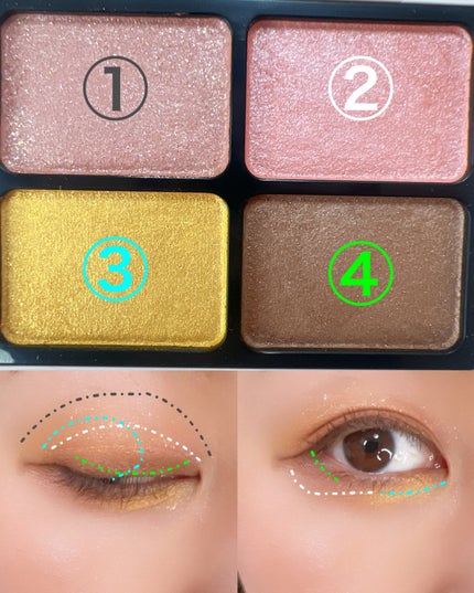 ニュアンスカラーアイズ/Enamor/アイシャドウパレットを使ったクチコミ(5枚目)