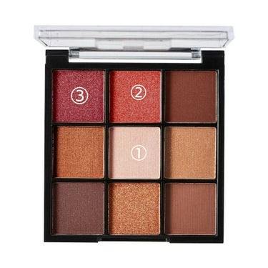 UR GLAM　BLOOMING EYE COLOR PALETTE/U R GLAM/アイシャドウパレットを使ったクチコミ（2枚目）