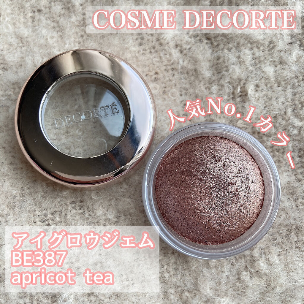 🏷‪‪‪‪‬ DECORTÉ

アイグロウ ジェム
BE387 apricot tea

▫️華やかさと艶が際立つオレンジベージュ

2,970円（税込）
容量：6g 全30色


指先で、流れる輝きのグラデーション。目もときわだつ、濡れ
