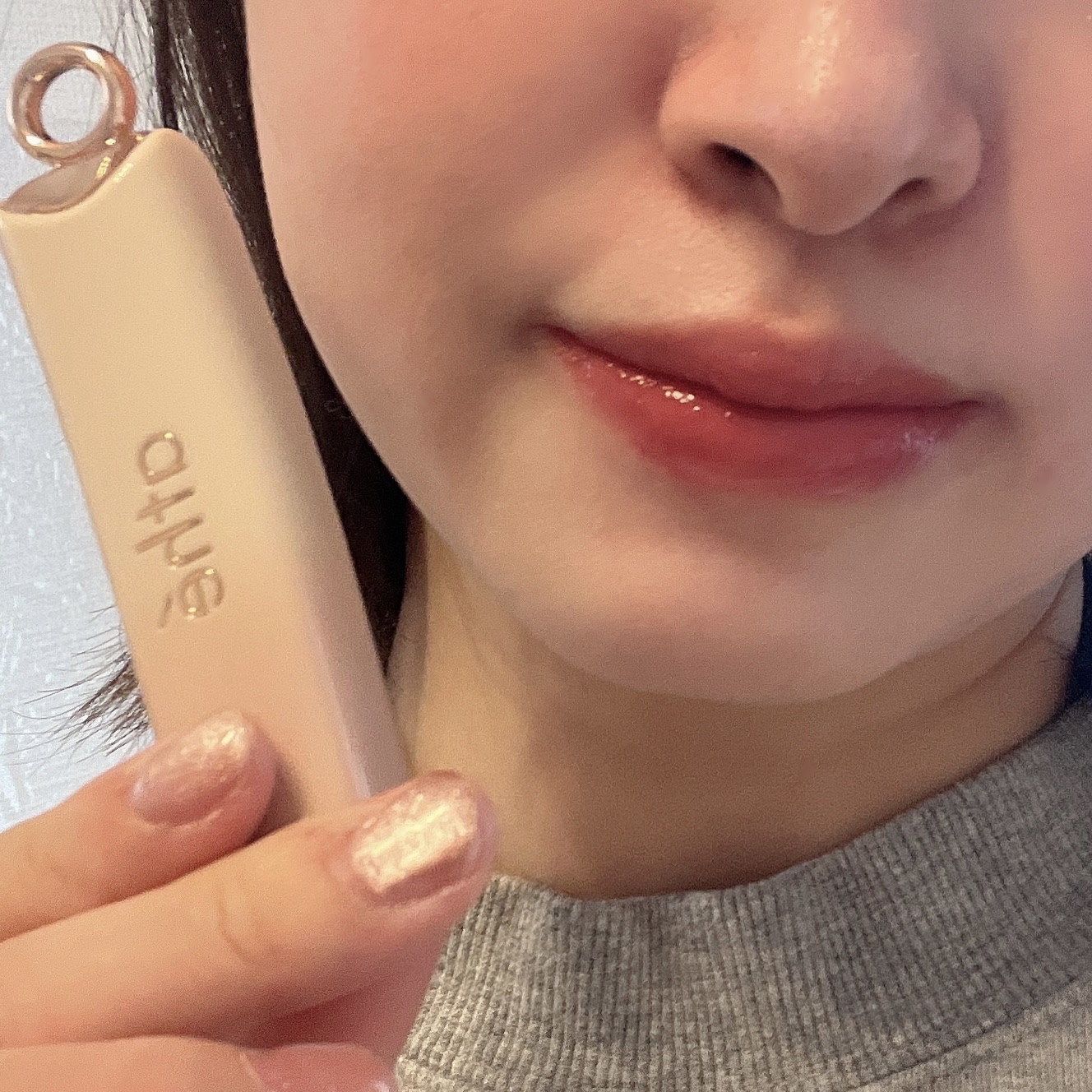 オーセンティック リップ グローイ バーム/athé/口紅を使ったクチコミ（2枚目）