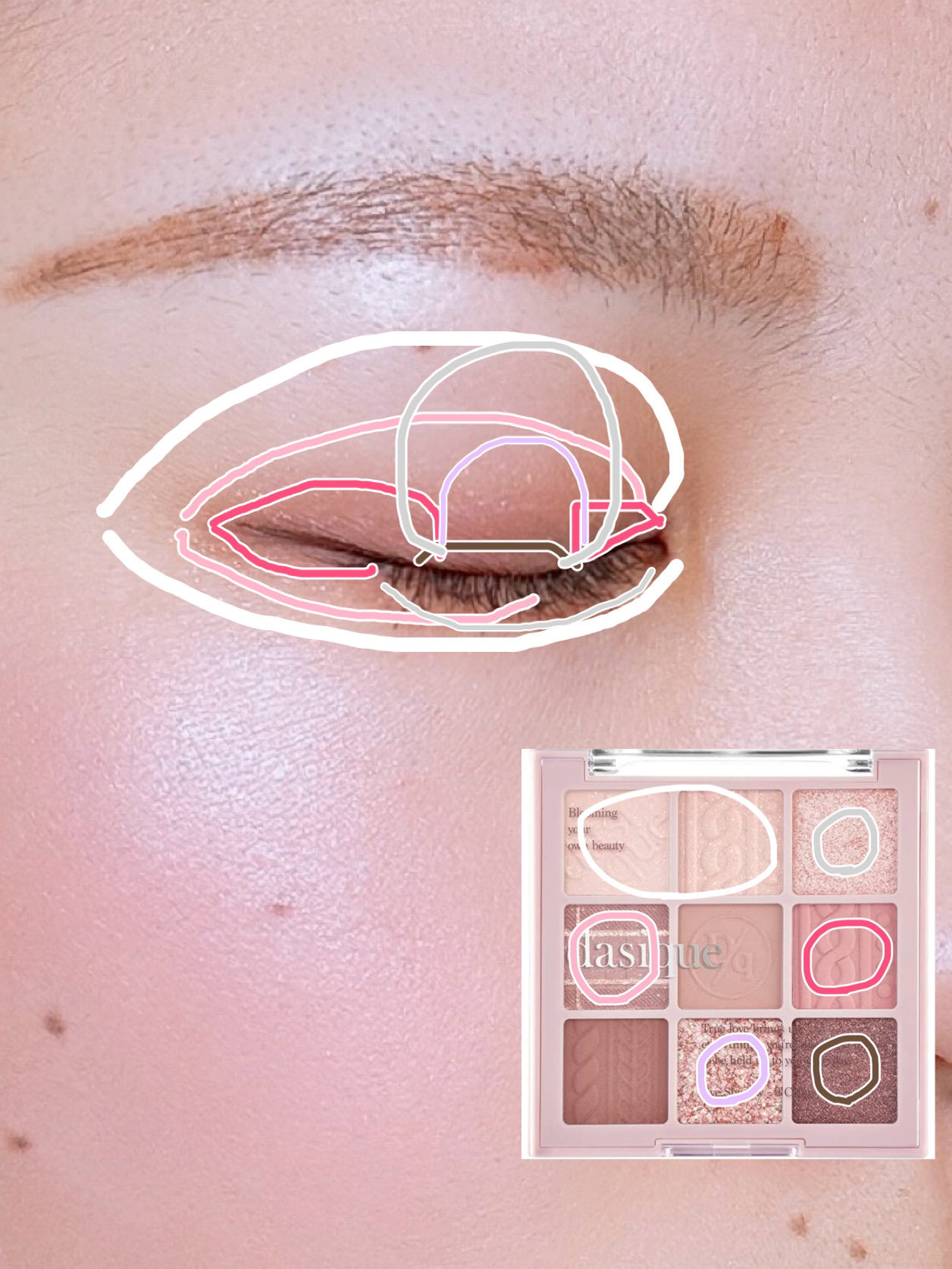 シャドウパレット/dasique/アイシャドウパレットを使ったクチコミ（3枚目）