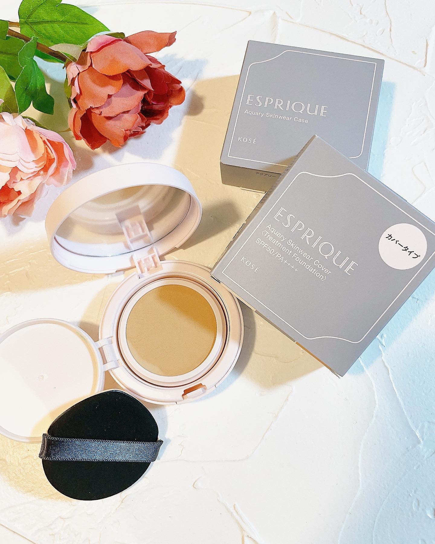 アクアリースキンウェア 02 ナチュラルベージュ/ESPRIQUE/クッションファンデーションを使ったクチコミ（2枚目）