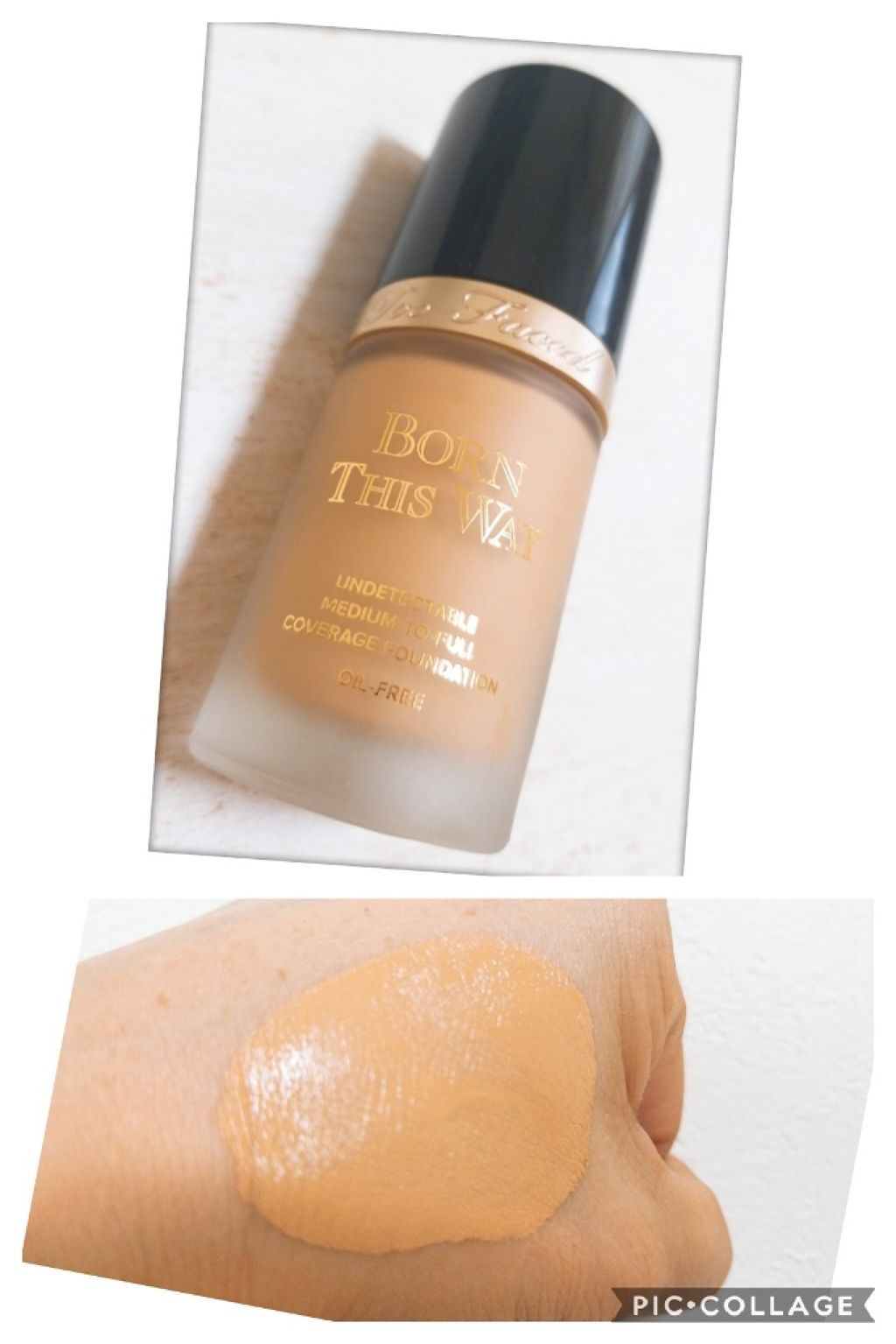 ボーン ディス ウェイ アンディテクタブル ミディアム／フルカバレッジ ファンデーション/Too Faced/リキッドファンデーションを使ったクチコミ（3枚目）