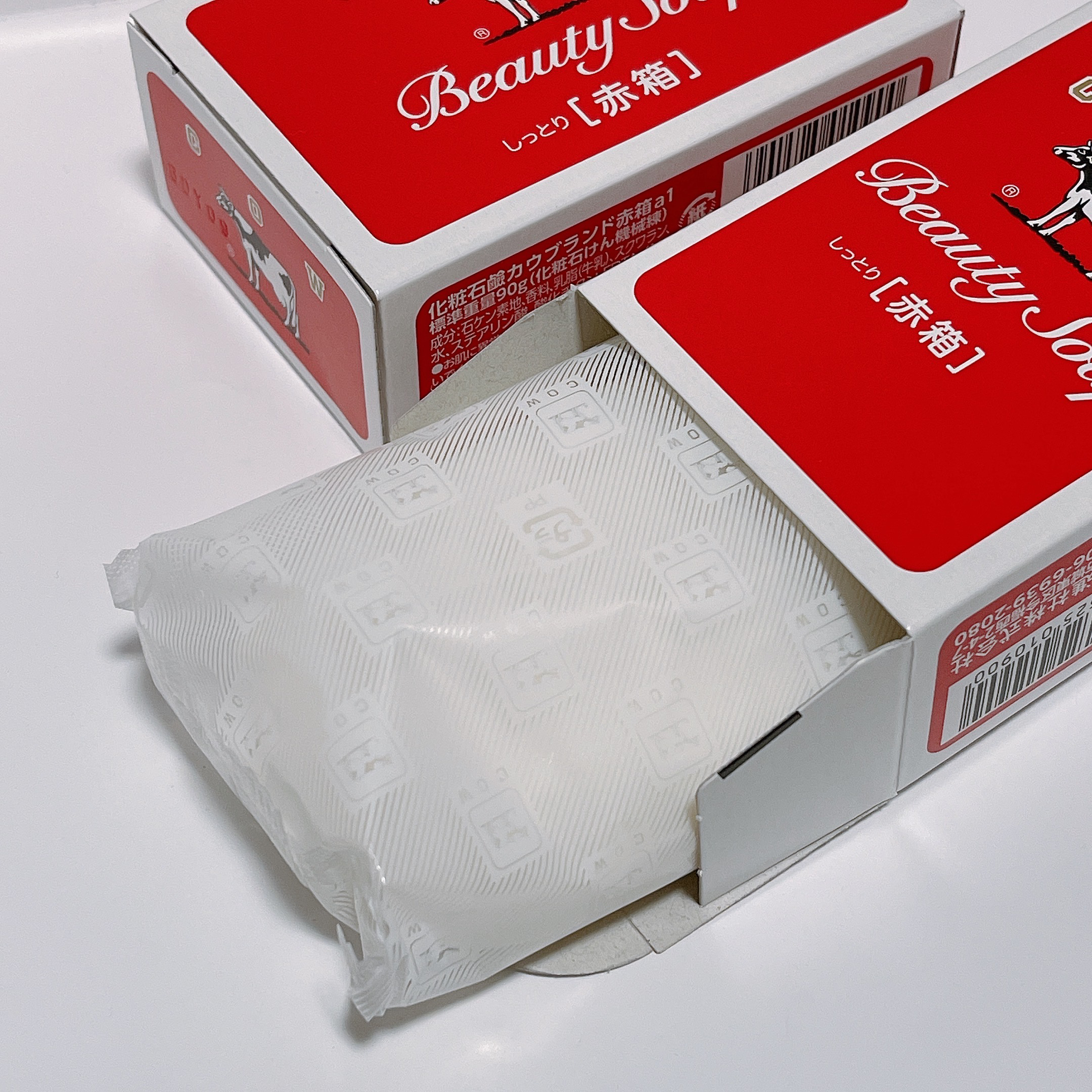 赤箱 (しっとり)/カウブランド/洗顔石鹸を使ったクチコミ（2枚目）