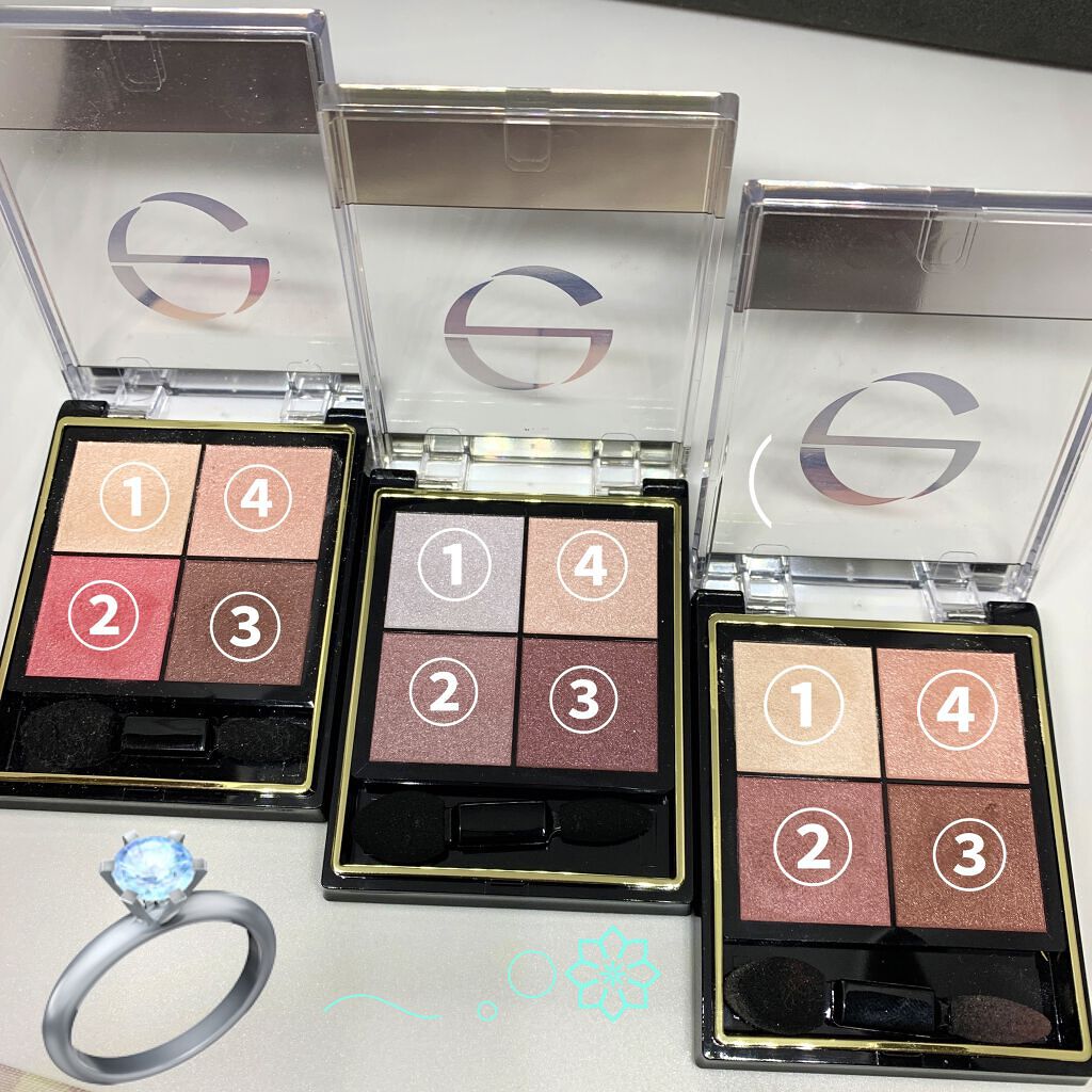 リアルクローズシャドウ/excel/アイシャドウパレットを使ったクチコミ（2枚目）