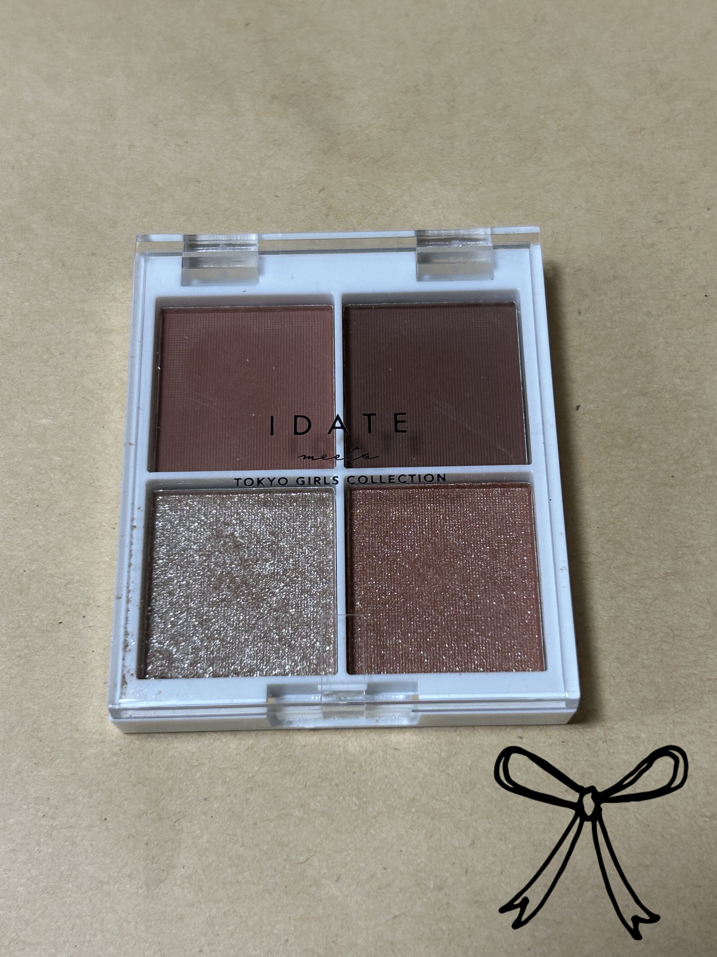 IDATE 4色アイシャドウパレット 02/IDATE/アイシャドウパレットを使ったクチコミ（1枚目）