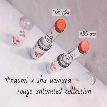 【naomi x shu uemura rouge unlimited collection】

⚠️2枚目に唇の着画あります。

本日8月1日発売のシュウウエムラと渡辺直美のコラボリップを購入しました